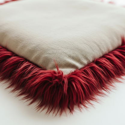 Fluffy Pet Mat - Red