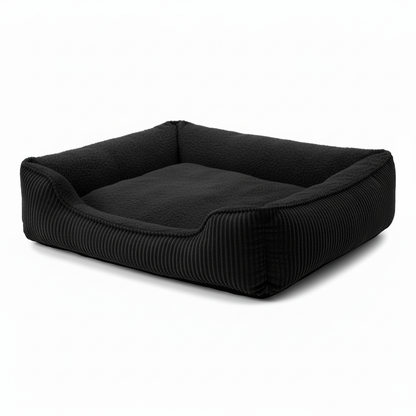 Grand Retreat Dog Bolster Bed - Black